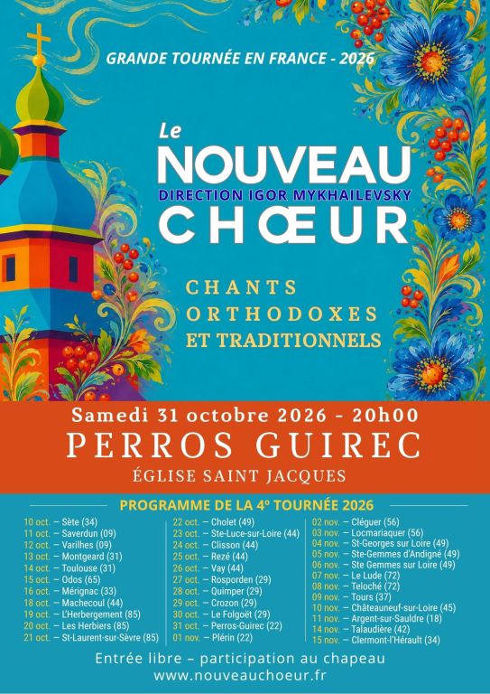 PERROS GUIREC/Le Nouveau Choeur/chants orthodo ...