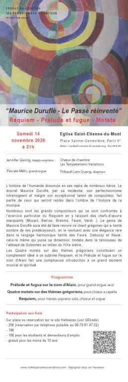 Maurice Durufl&eacute;, le pass&eacute; r&eacute;invent&eacute;