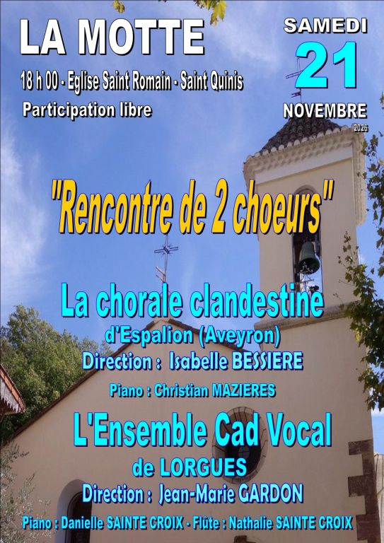 Rencontre de 2 choeurs