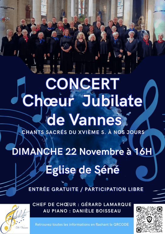 CHOEUR JUBILATE DE VANNES, CONCERT DE FIN D'ANN&Eacute;E