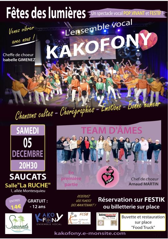 CONCERT KAKOFONY ET TEAM D'AMES