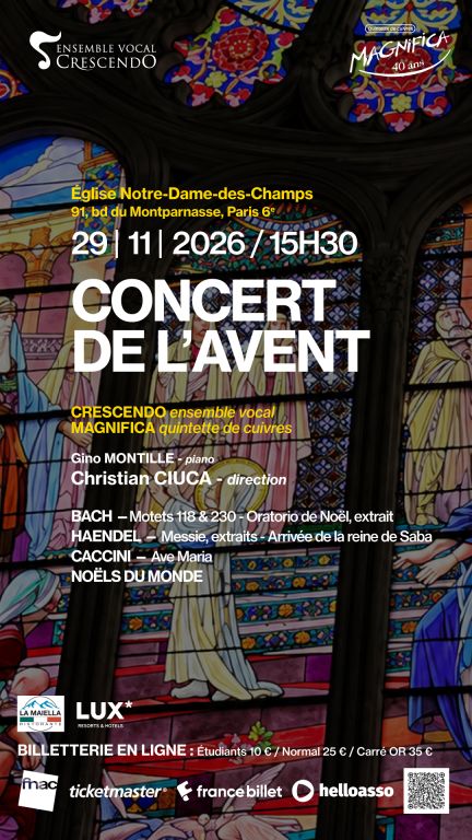 CONCERT DE L'AVENT : BACH HAENDEL CACCINI NO&Euml;LS