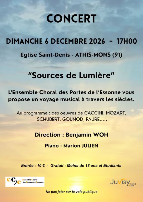 Concert "Sources de Lumi&egrave;re"