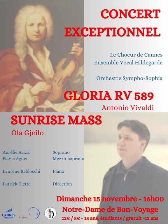 Concert de LE CHOEUR DE CANNES et ENSEMBLE VOC ...