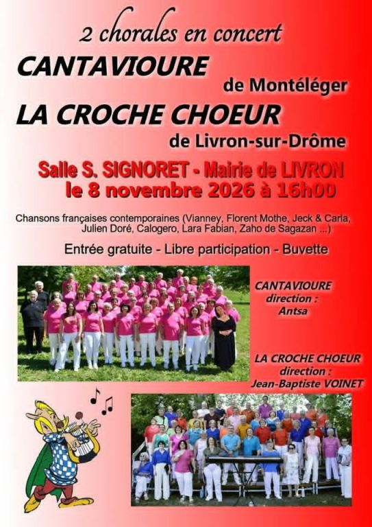 concert chorale Cantavioure et la chorale la c ...