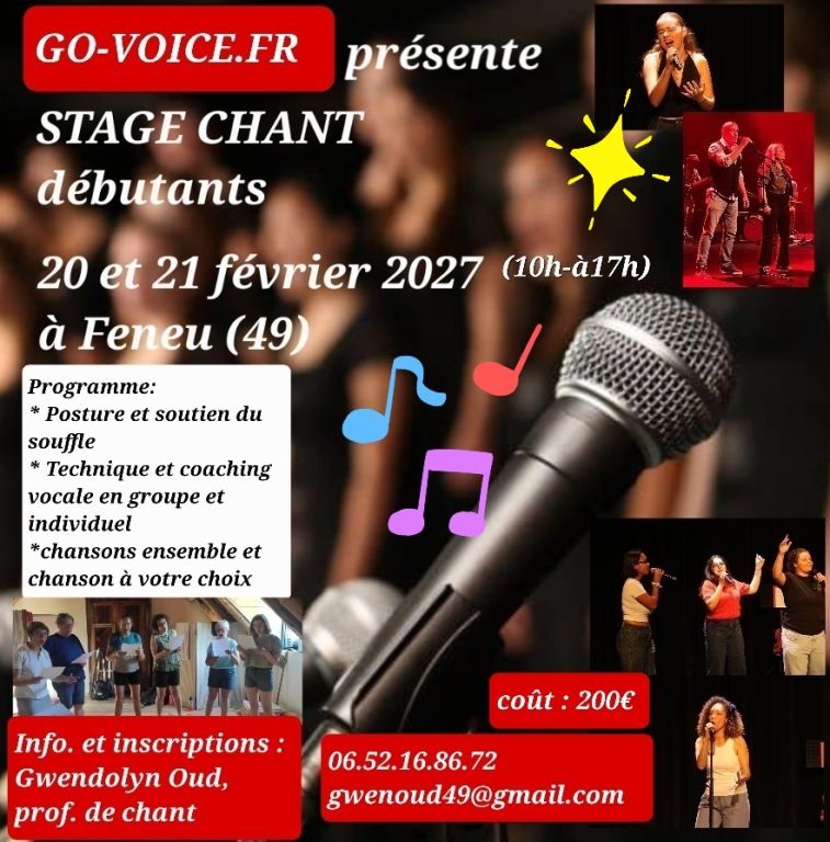 STAGE CHANT débutants